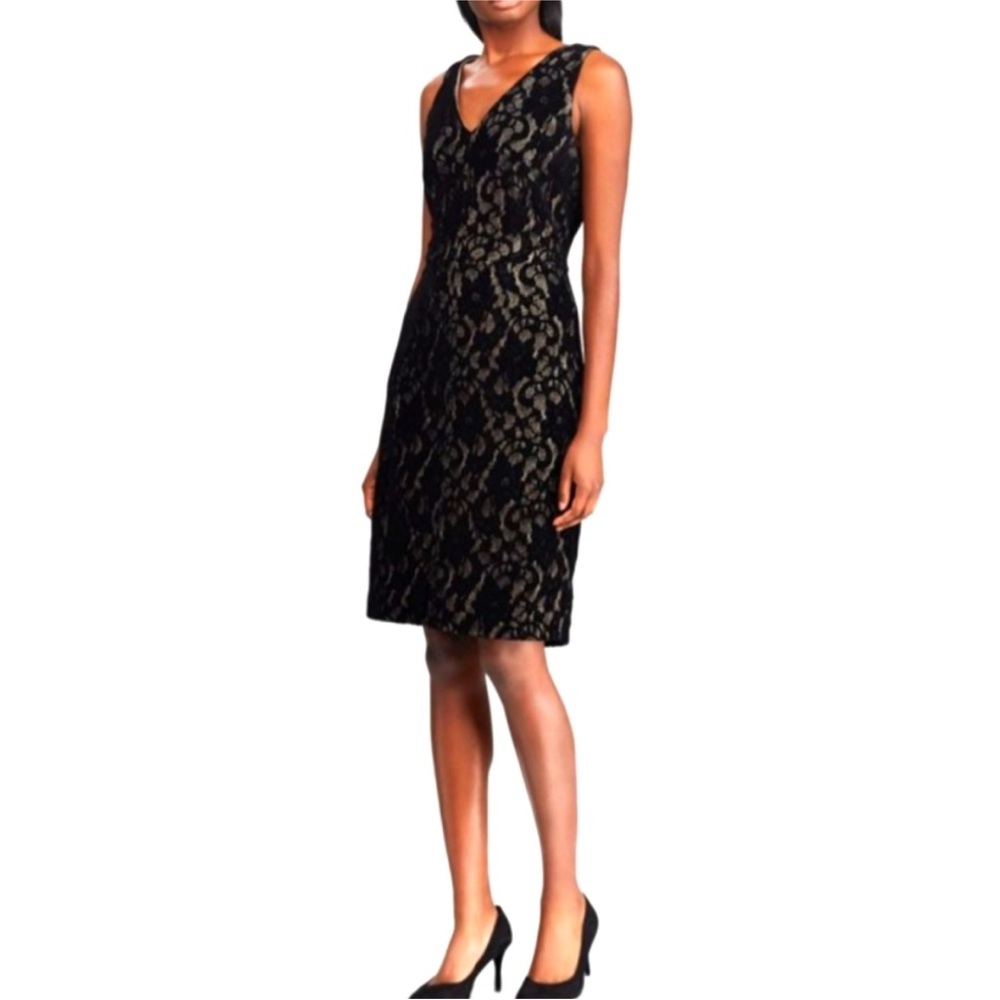 Ralph Lauren Elegant Black Lace Dress, size 6